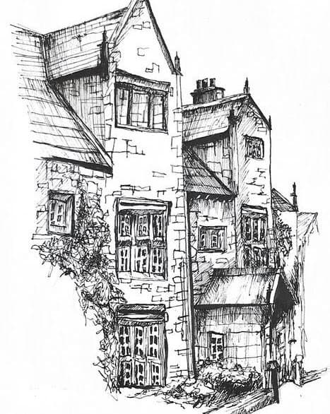 City building sketch